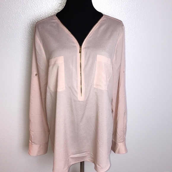 Calvin Klein Tops - Calvin Klein dusty pink blouse
